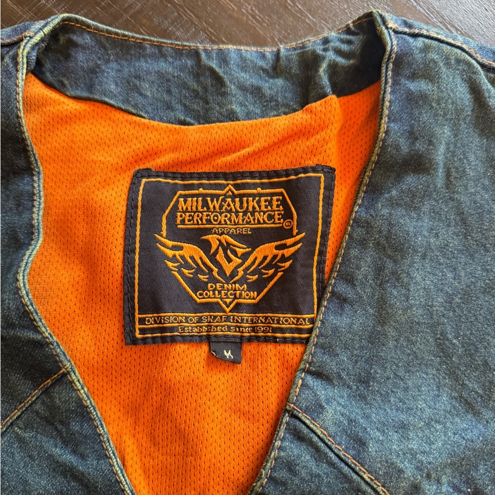 Milwaukee Performance Blue Denim Vest - Picture 2 of 5